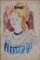 Emilio Grau Sala, Young Blonde Woman, Original Watercolour, Image 1