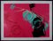Poster litografico originale di Andy Warhol, Perrier Pink, 1983, Immagine 2