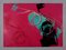 Poster litografico originale di Andy Warhol, Perrier Pink, 1983, Immagine 1