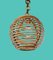 Mid-Century French Riviera Bamboo and Rattan Spherical Lamp, Italy, 1960s 10
