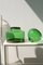 Jarrón vintage de cristal de Murano verde, Imagen 5