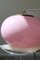 Vintage Murano Vetri Bubble Gum Pink Swirl Ceiling Lamp 7