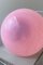 Vintage Murano Vetri Bubble Gum Pink Swirl Ceiling Lamp 8