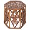 Mid-Century English Rattan Side Table, Image 1