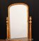 Antique French Cheval Mirror in Birds Eye Maple, 1860s, Image 3