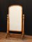 Antique French Cheval Mirror in Birds Eye Maple, 1860s, Image 2