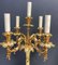 Louis XV Style Bronze Candelabras with Marble Base, Set of 2 6