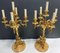 Louis XV Style Bronze Candelabras with Marble Base, Set of 2 5