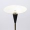 Floor Lamp with White Metal Reflector, 1940s 12