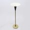 Floor Lamp with White Metal Reflector, 1940s 3
