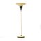 Floor Lamp with White Metal Reflector, 1940s 2