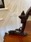 Meuble Victorien Antique en Acajou Sculpté avec Miroir 11