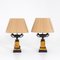 19th Century Table Lamps with Tazza Decor, Set of 2 1