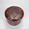 Leather Patchwork Storage Pouf, 1970s, Image 2