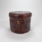 Leather Patchwork Storage Pouf, 1970s, Image 1