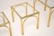 Vintage Brass and Faux Bamboo Nesting Tables, Set of 3 7