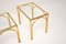 Vintage Brass and Faux Bamboo Nesting Tables, Set of 3 8