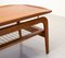 Dänischer Couchtisch aus Teak & Rattan von Toften, 1960er 4