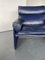 Blue Leather Armchair by Giovanni Offredi, Image 7