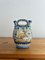 French Faience Two Spout Vase with Hare and Deer 1