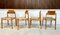 German Beech and Wicker SE 119 Dining Chairs by Egon Eiermann for Wilde + Spieth, 1950s, Set of 4 2