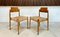 German Beech and Wicker SE 119 Dining Chairs by Egon Eiermann for Wilde + Spieth, 1950s, Set of 4 19