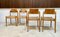 German Beech and Wicker SE 119 Dining Chairs by Egon Eiermann for Wilde + Spieth, 1950s, Set of 4 4