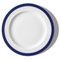 White & Blue Dinner Plates by Piero Lissoni for Shoenhuber Franchi, Set of 3 5