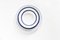 White & Blue Dinner Plates by Piero Lissoni for Shoenhuber Franchi, Set of 3 1