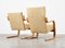 401 and 402 Lounge Chairs by Alvar Aalto for Artek, 1940s, Set of 2 8