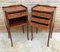 Early 20th Century French Marquetry and Iron Hardware Bedside Tables or Nightstands, Set of 2 11