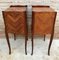 Early 20th Century French Marquetry and Iron Hardware Bedside Tables or Nightstands, Set of 2 6