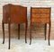 Early 20th Century French Marquetry and Iron Hardware Bedside Tables or Nightstands, Set of 2 9