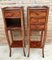 Louis XV French Walnut Bedside Tables with Marquetry, Set of 2, Image 6