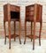 Louis XV French Walnut Bedside Tables with Marquetry, Set of 2 2