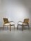 Bamboo and Wicker Armchairs by Adrien Audoux & Frida Minet, France, 1950s, Set of 2 1