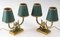 Art Deco Table Lamps in Brass and Lacquer by Jules Leleu for Maison Leleu, Set of 2 2