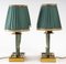 Art Deco Tischlampen aus Messing & Lack von Jules Leleu für Maison Leleu, 2er Set 5