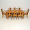 Burr Walnut Dining Table & Chairs by Epstein, Set of 9 1