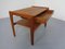 Teak Table with Drawer from Arne Wahl Iversen, Denmark, 1960s 3