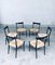 Mid-Century Modern S11 Model Dining Chairs by Alfred Hendrickx for Belform, Belgium, 1950s, Set of 6 30
