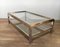 Vintage Glass & Brass Coffee Table by Willy Rizzo, 1970s 8
