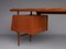 Teak Schreibtisch von Louis Van Teeffelen für Wébé, 1960er 12