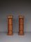 Vintage Carved Yew Wood Pedestal Columns, Set of 2 3