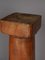 Vintage Carved Yew Wood Pedestal Columns, Set of 2 12