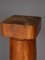 Vintage Carved Yew Wood Pedestal Columns, Set of 2 11