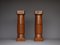 Vintage Carved Yew Wood Pedestal Columns, Set of 2 14