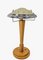 French Art Deco Table Lamp in Beech, Chrome and Glass, 1930s, Image 2