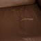 Sofá de tres plazas Plura de cuero marrón de Rolf Benz, Imagen 5