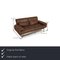 Sofá de tres plazas Plura de cuero marrón de Rolf Benz, Imagen 2